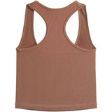 Button Front Crop Ribbed Tank - Denny's