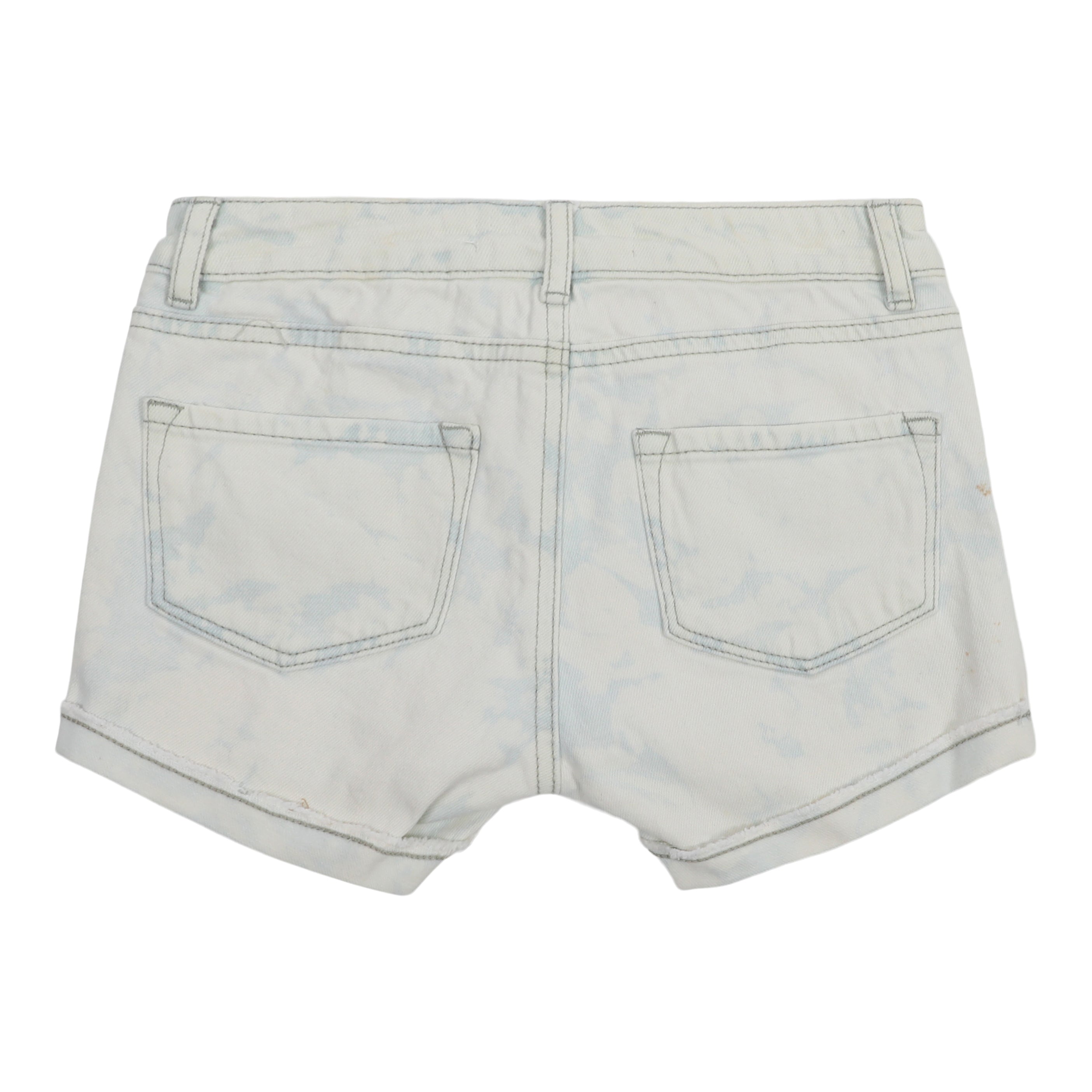Midrise Bleach Cut Off Denim Short - Denny's