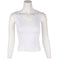 Front Tie Crop with Lace Trim - Denny's