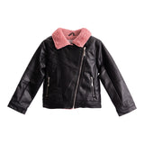 Pink Sherpa Moto Jacket - Denny's