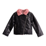Pink Sherpa Moto Jacket - Denny's