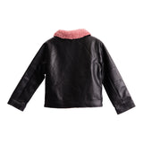 Pink Sherpa Moto Jacket - Denny's