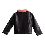 Pink Sherpa Moto Jacket - Denny's