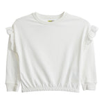 Eyelet Ruffle Detail Sweatshirt - Denny's