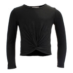 Long Sleeve Twisted Front Tee - Denny's