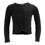 Long Sleeve Twisted Front Tee - Denny's