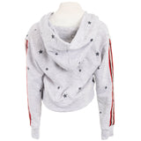 Sweatshirt with Red Stripe and Grey Stars - Denny's