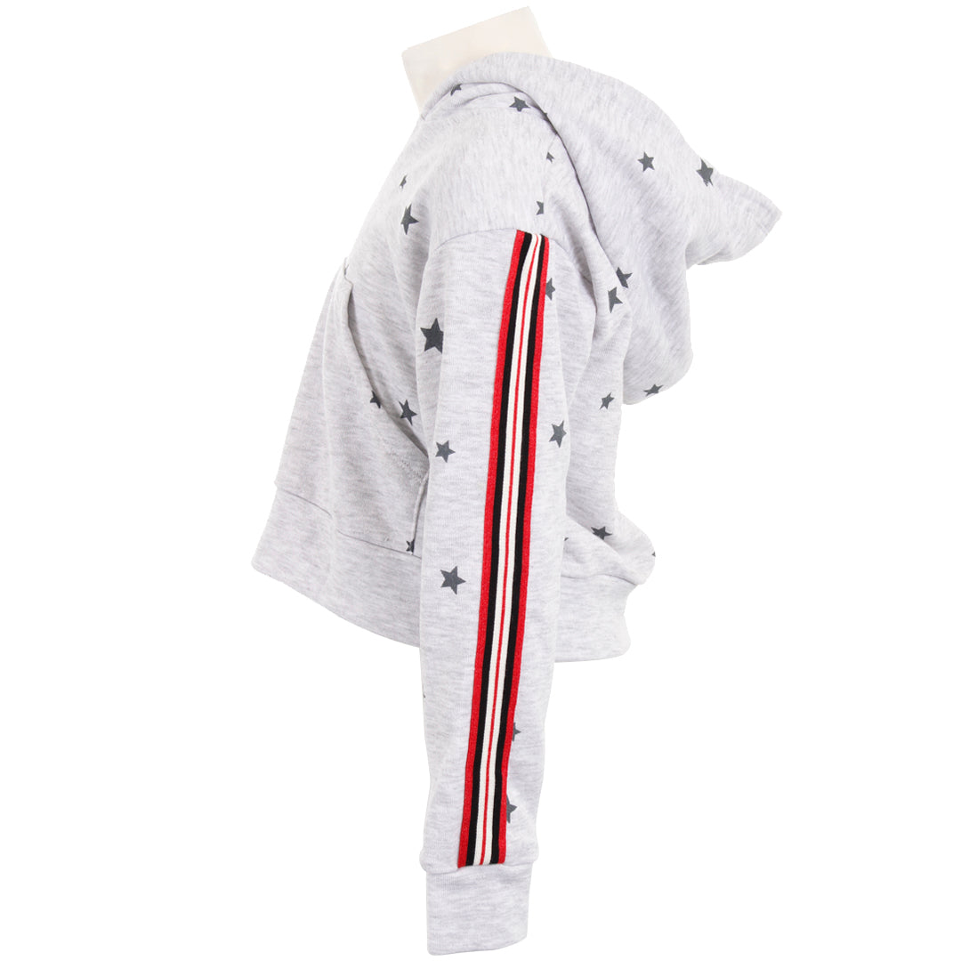 Sweatshirt with Red Stripe and Grey Stars - Denny's