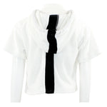 Pull Over Hoodie with Black Stripe - Denny's