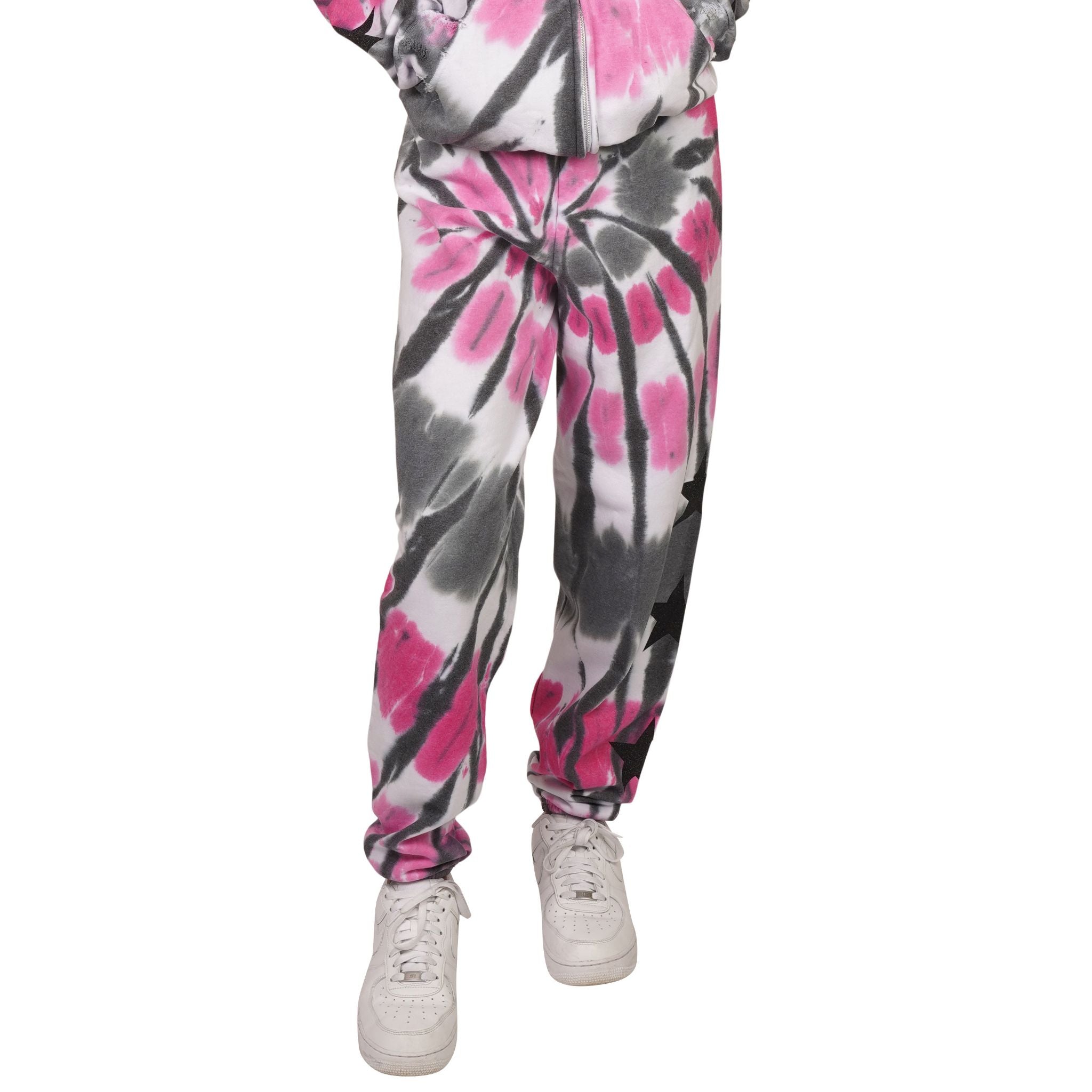 Black Stars Pink Charcoal Jogger - Denny's