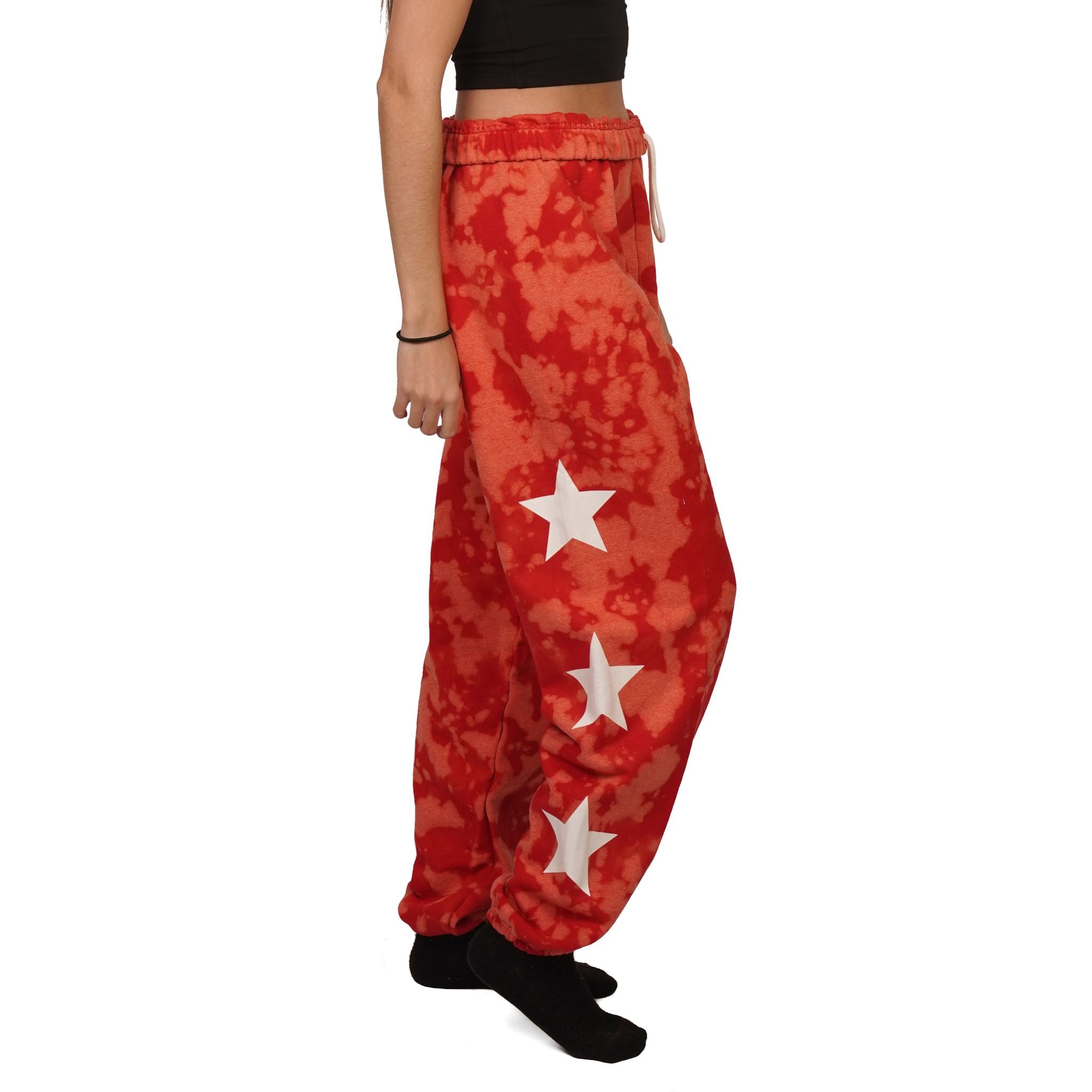 White Stars Bleach Sweatpant - Denny's