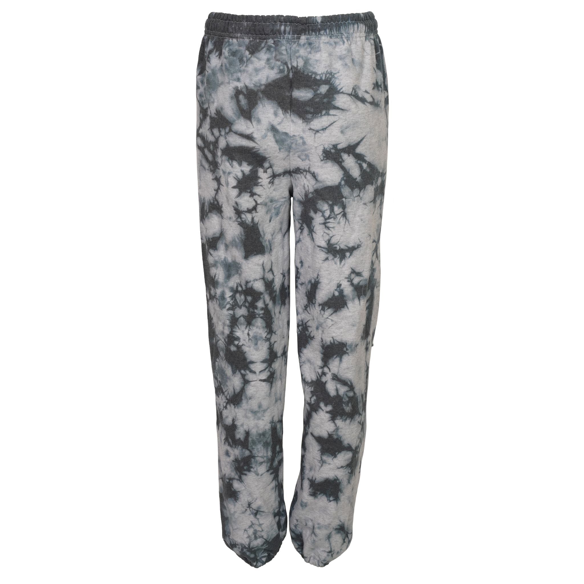 Black Tie Dye Cut Up Sweatpant - Denny's
