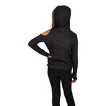 Long Sleeve Hoody with Neon Pink Drawstring - Denny's