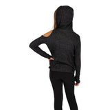 Long Sleeve Hoody with Neon Pink Drawstring - Denny's