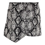Black/White Snake Skin Skort - Denny's