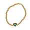 Evil Eye Heart Metal Ball Stretch Bracelet - Denny's
