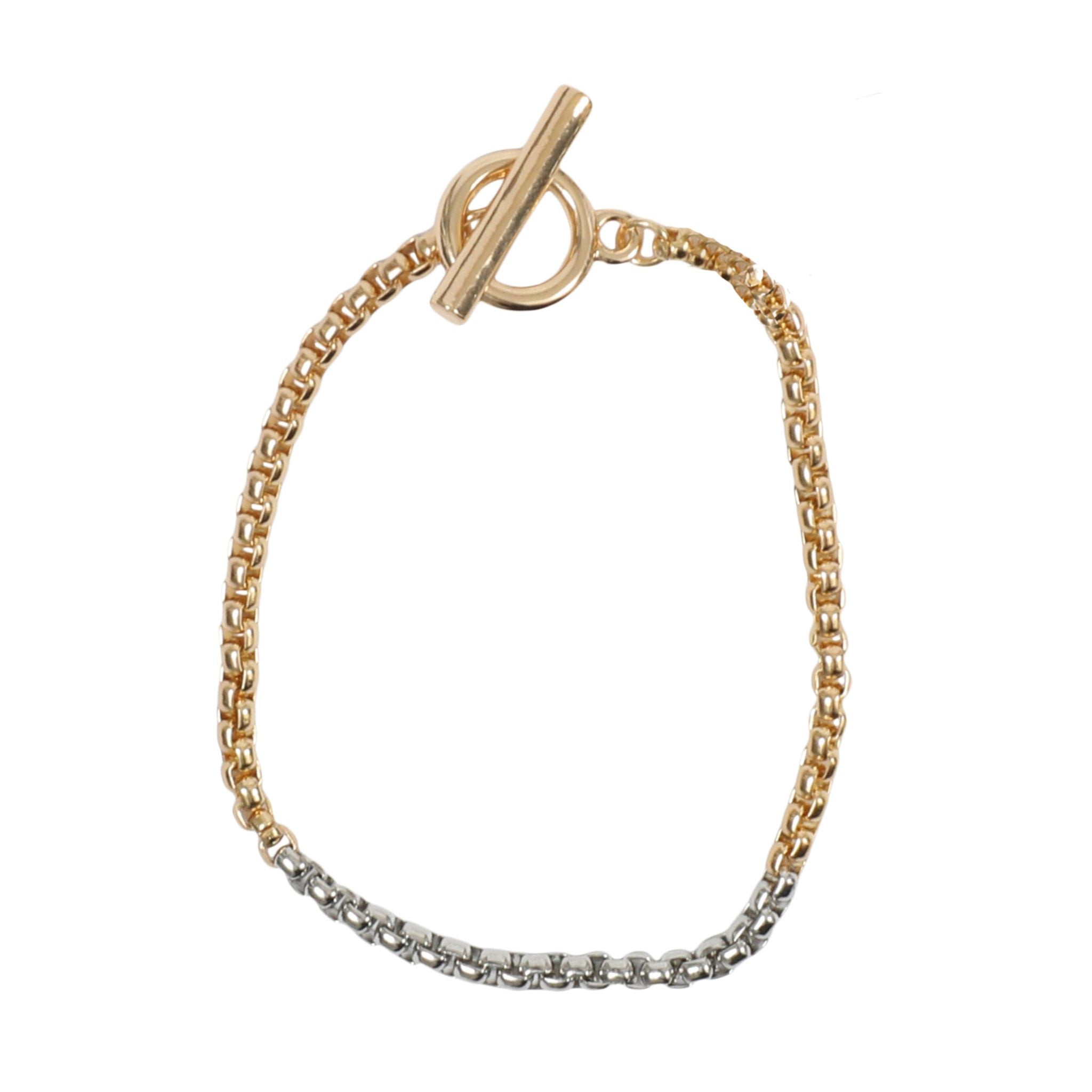 Enamel Box Chain Toggle Bracelet - Denny's