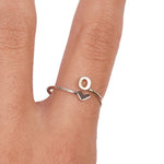 O Heart Initial Ring - Denny's