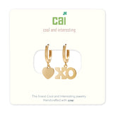 Heart & XO Dangling Earring - Denny's