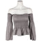 Smocked Off Shoulder Bell Sleeve Top - Denny's
