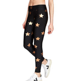 Tall Band Rose Gold Star Foil Legging - Denny's