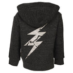 Silver Lightning Bolts Zip Hoodie - Denny's