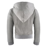 Grey Lining Crop Denim Jacket - Denny's