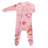 Cherry Blosson Mauve Footie - Denny's