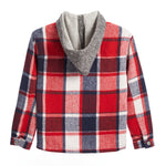 Flannel Hooded Shacket - Denny's