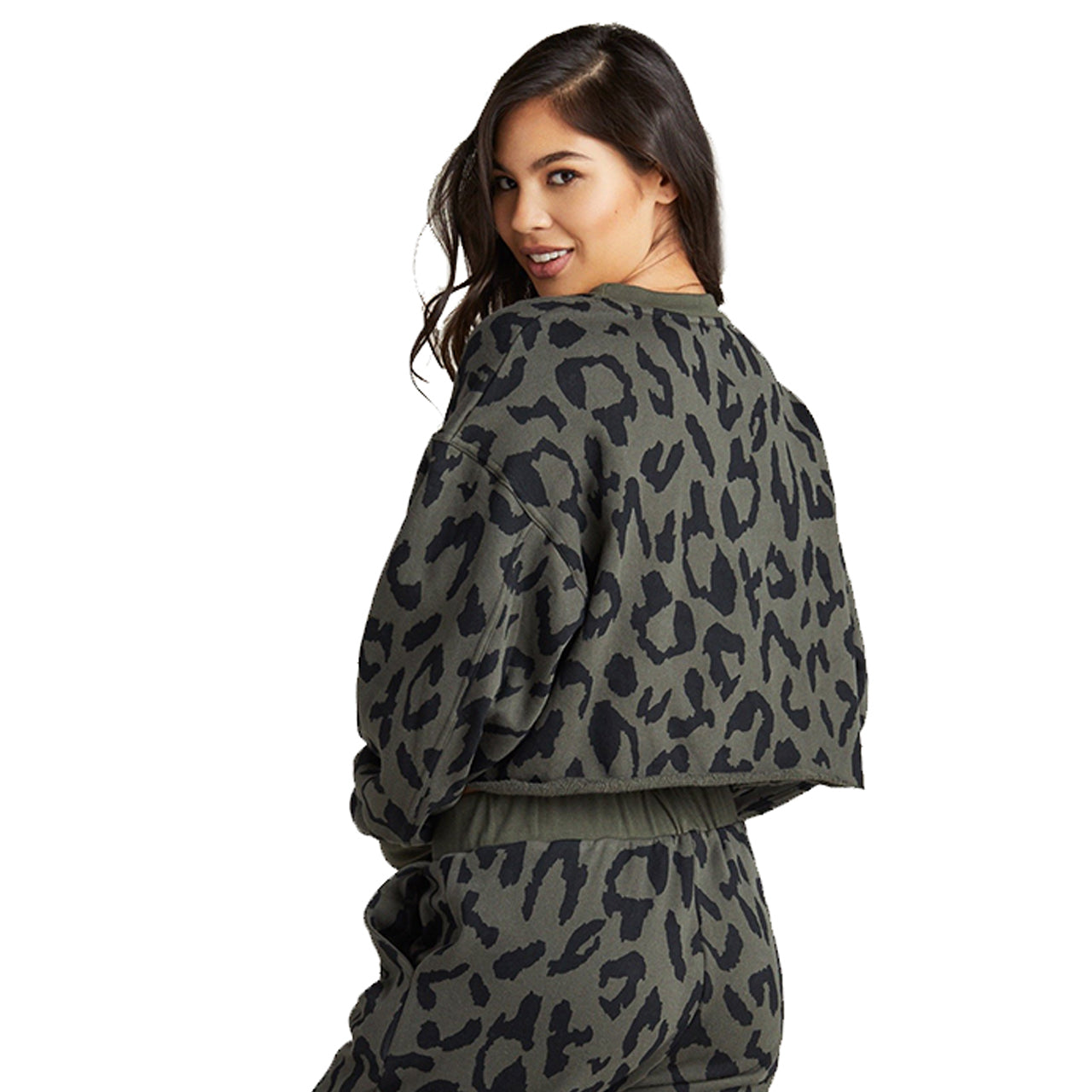 Sonoma Cheetah Crop Sweatshirt - Denny's