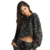 Sonoma Cheetah Crop Sweatshirt - Denny's