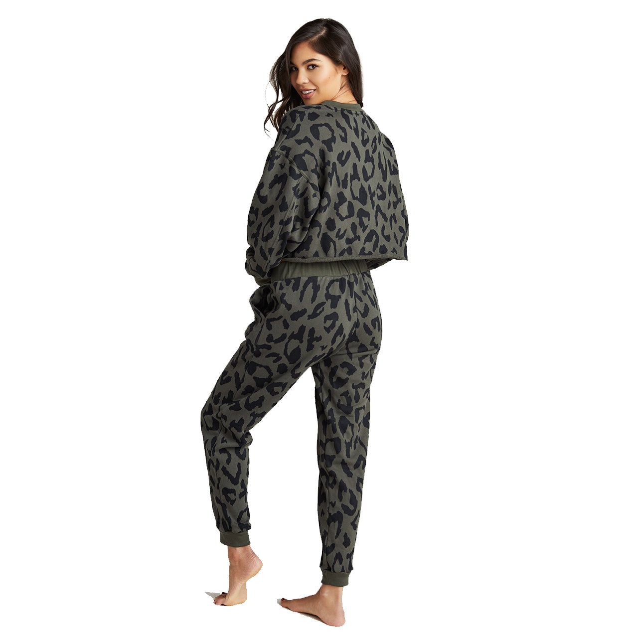 Sonoma Cheetah Crop Sweatshirt - Denny's
