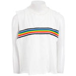 Short Sleeve Muscle Tee with Side Stripe Rainbow - Denny's