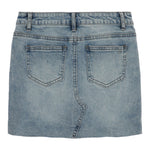 Off Centered Button Skirt - Denny's