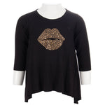 Long Sleeve Tee Angle Gold Lips - Denny's