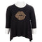 Long Sleeve Tee Angle Gold Lips - Denny's
