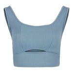 Ribbed Crop Cutout Tank - Denny's