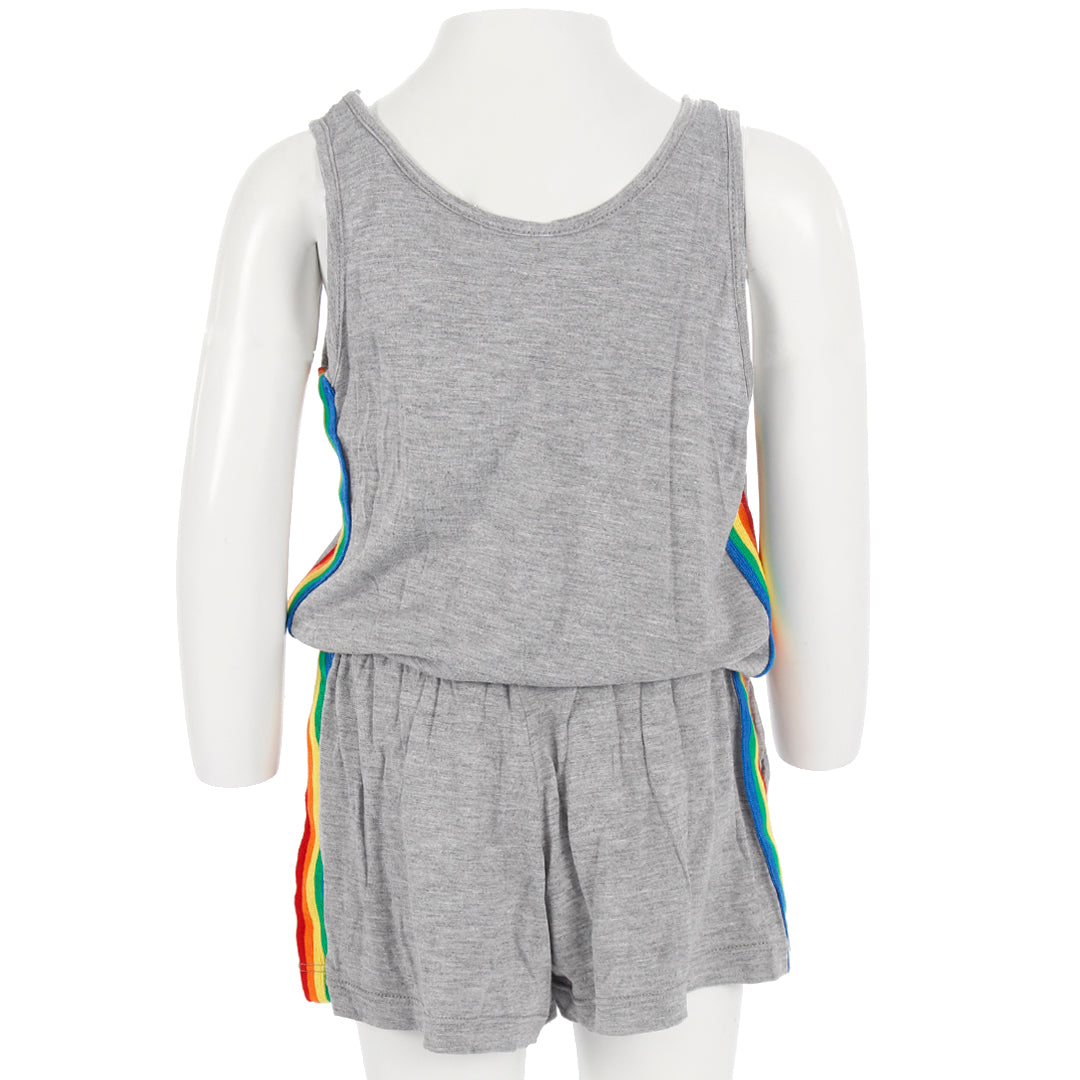 Romper with Rainbow Taping Pockets - Denny's