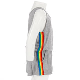 Romper with Rainbow Taping Pockets - Denny's