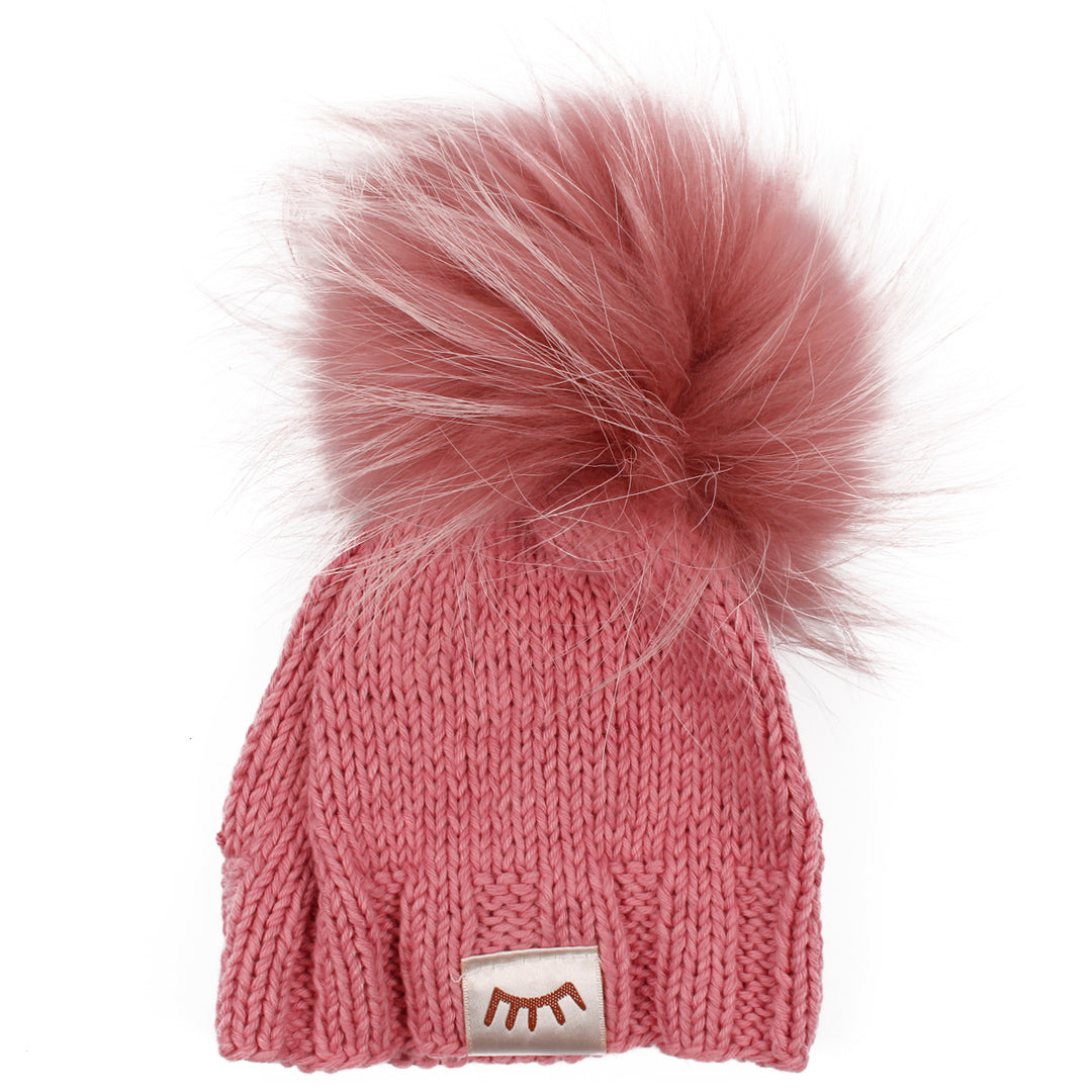 Knit Hat with Pom Pom - Denny's