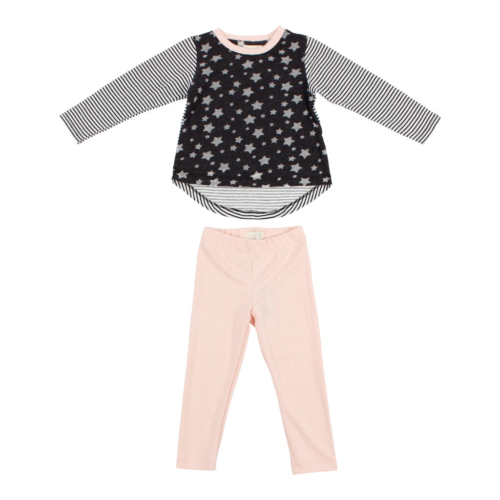 Two Piece Set with Star n Stripe Tee & Legging - Denny's