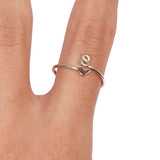 S Heart Initial Ring - Denny's