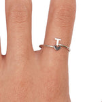 T Heart Initial Ring - Denny's