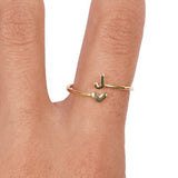J Heart Initial Ring - Denny's