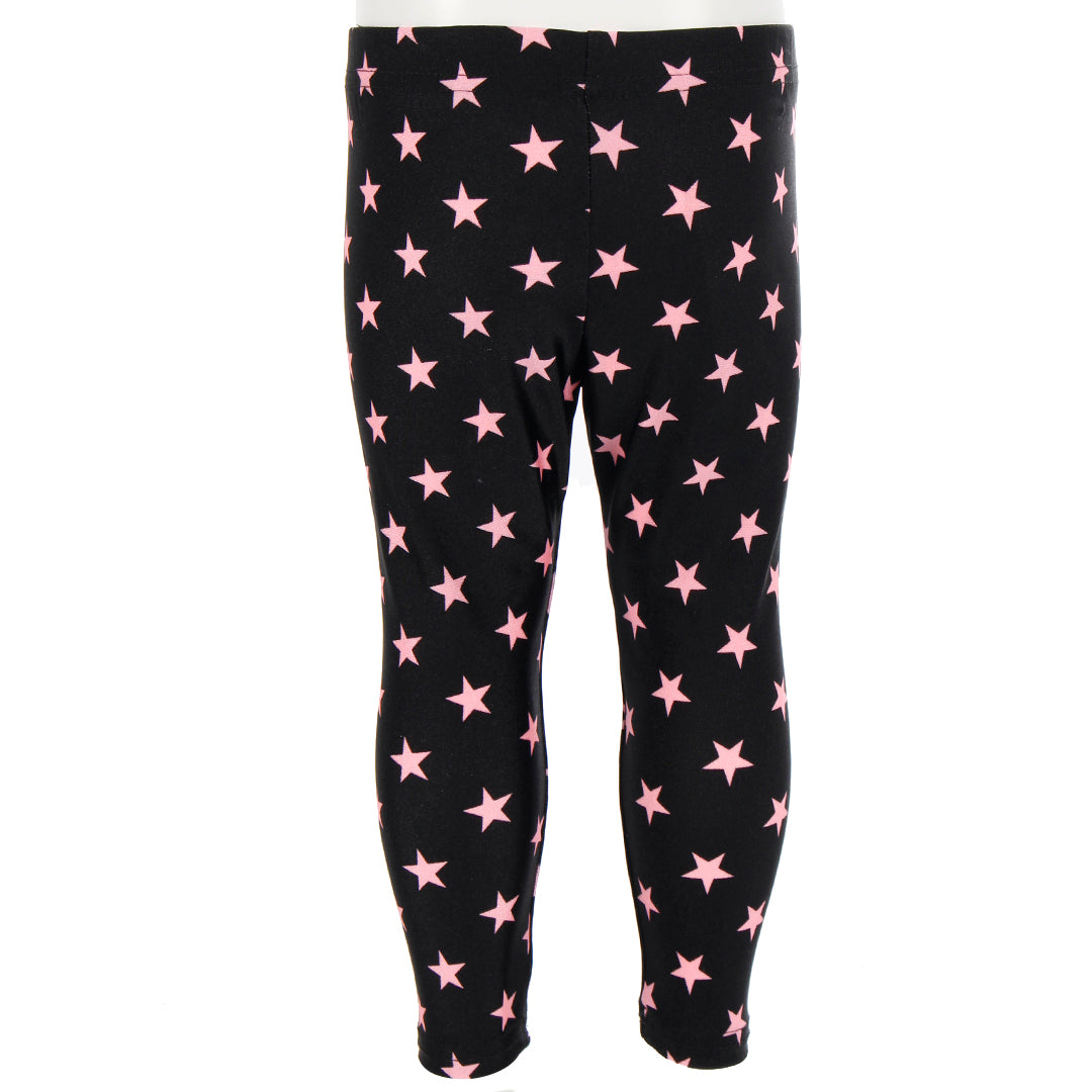 Legging Black with Pink Stars - Denny's