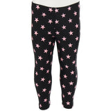 Black Legging with Pink Stars - Denny's