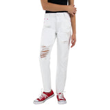 High Rise Distressed Weekender Jean - Denny's