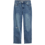 Straight Crop Fray Hem Jean - Denny's