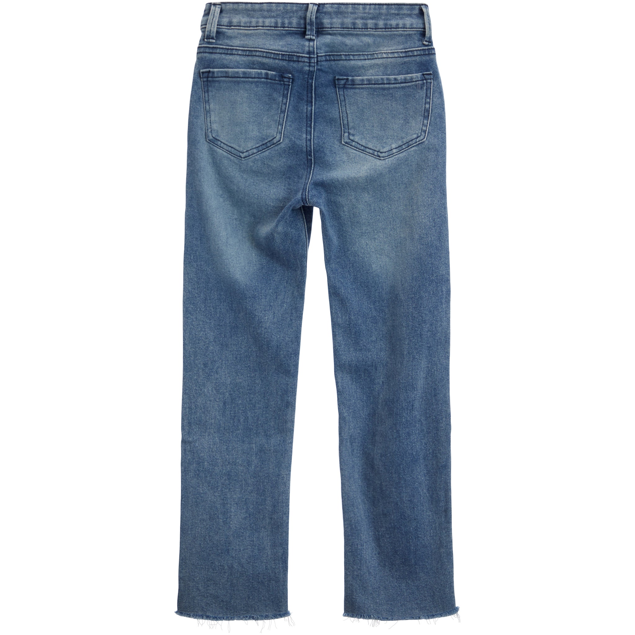Straight Crop Fray Hem Jean - Denny's