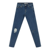 Mid Rise Destructed Denim - Denny's